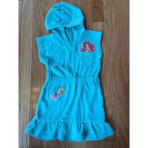 Disney‎ Little Mermaid Swimsuit Terrycloth Coverup Soze 18 months